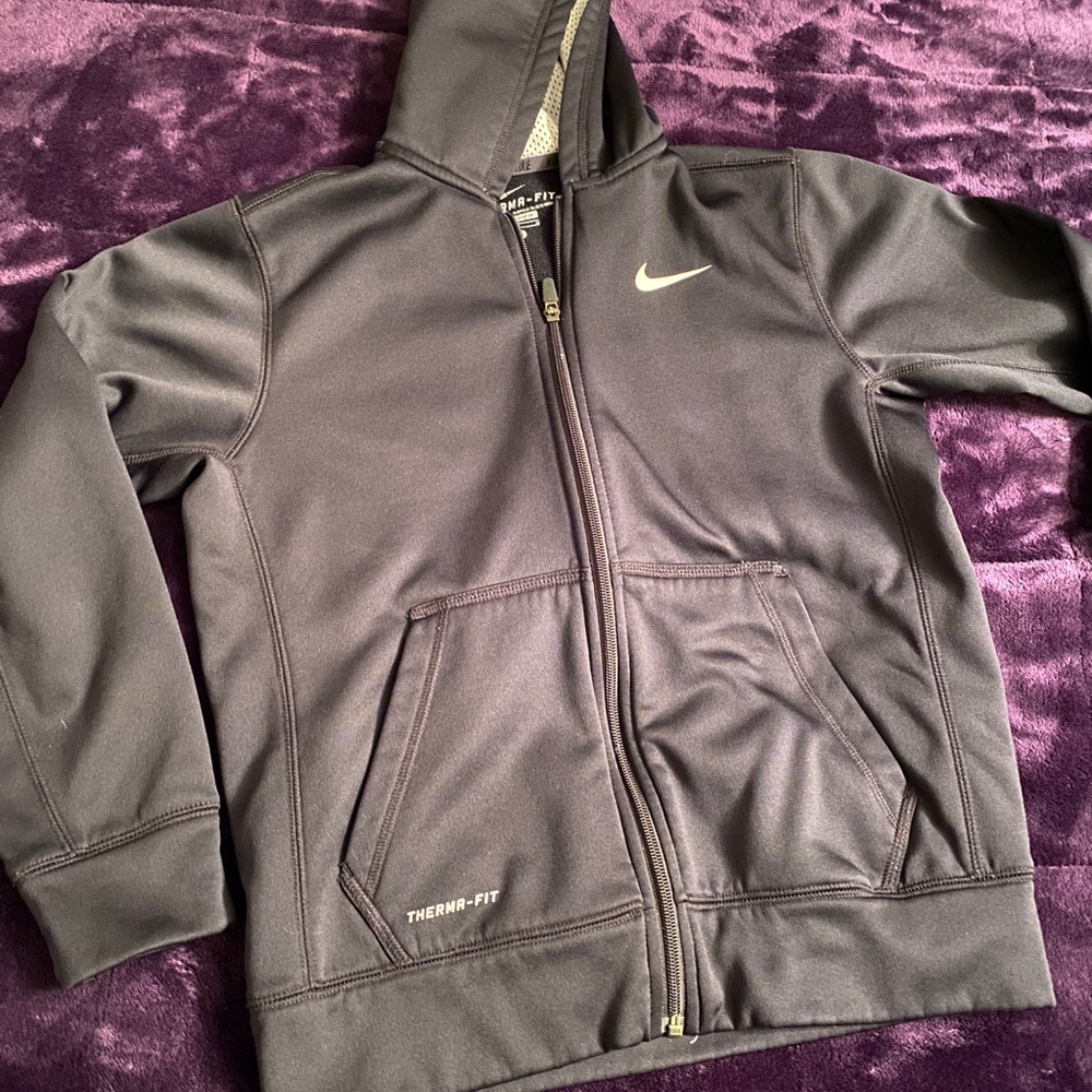 Nike Thermafit Zip up Hoodie sweatshirt boys size large